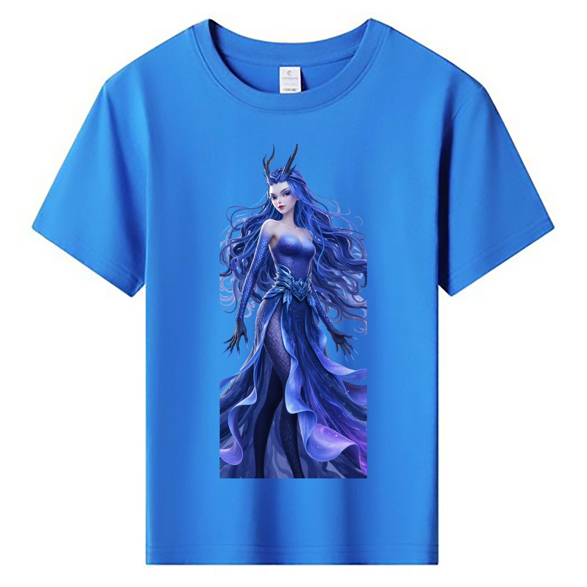 （画像用） Ne Zha 2 ナタ 魔童の大暴れ 綿100％キッズTシャツ（フロントプリント）